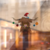 Weihnachtskuh Fensteraufkleber (Blatt 2)