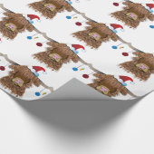 Weihnachtskuh Geschenkpapier (Ecke)