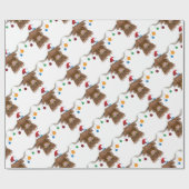 Weihnachtskuh Geschenkpapier (Flach)