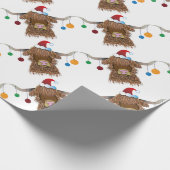 Weihnachtskuh Geschenkpapier (Ecke)