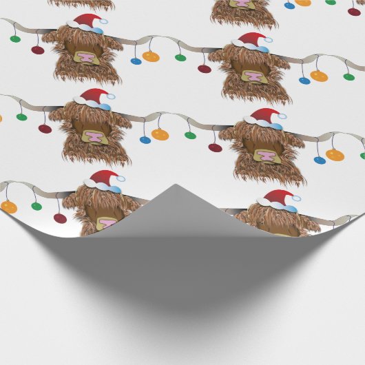 Weihnachtskuh Geschenkpapier (Ecke)