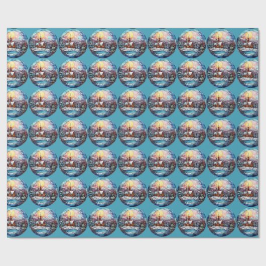 Weihnachtskuh Geschenkpapier (Flach)