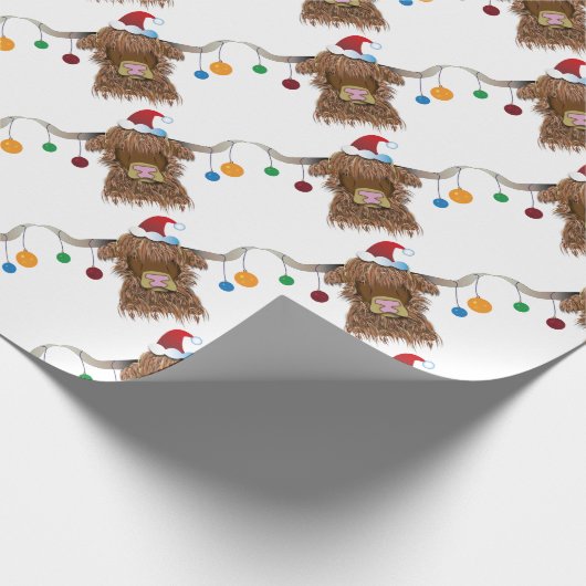 Weihnachtskuh Geschenkpapier (Ecke)