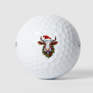 Weihnachtskuh Golf Balls Golfball