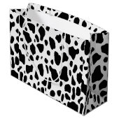 Weihnachtskuh Holiday große Geschenktasche Geschenktüte (Rückseite Schrägansicht)