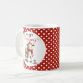Weihnachtskuh Kaffeetasse (Vorderseite Links)