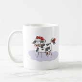 Weihnachtskuh Kaffeetasse (Links)