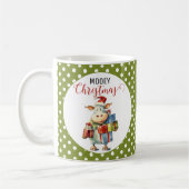 Weihnachtskuh Kaffeetasse (Links)