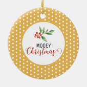 Weihnachtskuh Keramik Ornament (Hinten)