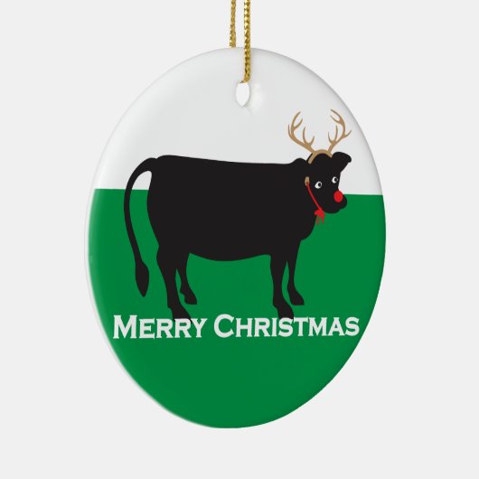 Weihnachtskuh Keramik Ornament (Rechts)