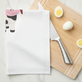 Weihnachtskuh Küchentuch (Viertel Falte)