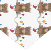 Weihnachtskuh Kurzer Tischläufer (Ecke)