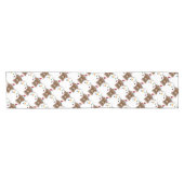 Weihnachtskuh Kurzer Tischläufer (Horizontal)