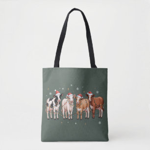 Weihnachtskuh Liebhaber Geschenk Lustiger Feiertag Tasche