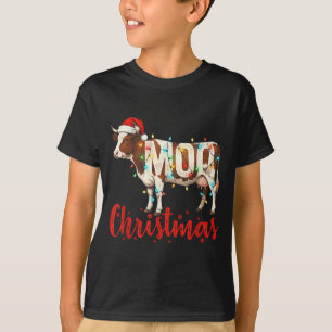 Weihnachtskuh lustige Kuhliebhaber Rinder Bauer La T-Shirt