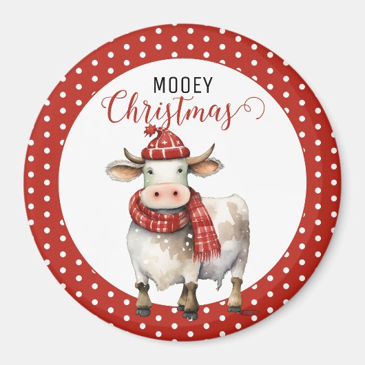 Weihnachtskuh Magnet (Vorne)