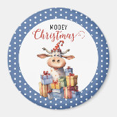 Weihnachtskuh Magnet (Vorne)