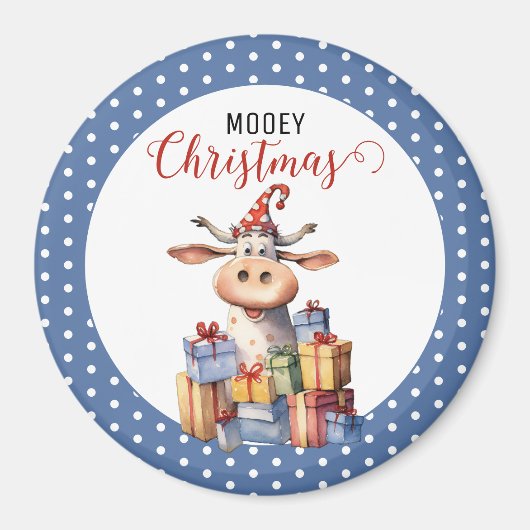 Weihnachtskuh Magnet (Vorne)