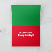 Weihnachtskuh - Mooey Christmas Karte (Innenseite)