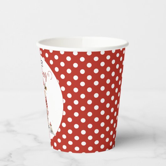 Weihnachtskuh Pappbecher (Links)