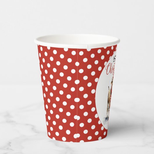 Weihnachtskuh Pappbecher (Rechts)