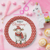 Weihnachtskuh Pappteller (Party)