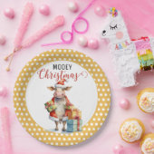 Weihnachtskuh Pappteller (Party)