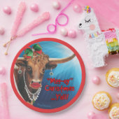 Weihnachtskuh-Party-Teller Pappteller (Party)