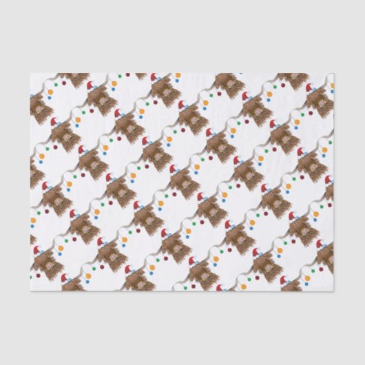 Weihnachtskuh Seidenpapier (Vorderseite)