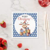 Weihnachtskuh Serviette (Beispiel)