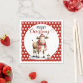 Weihnachtskuh Serviette (Beispiel)