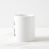 Weihnachtskuh-Shirt Vintage-Feiertagsherde-Kunst Kaffeetasse (Mittel)