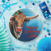 Weihnachtskuh-Teller Pappteller (Party)