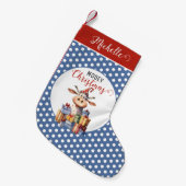 Weihnachtskuh-Wortspiel Kleiner Weihnachtsstrumpf (Vorderansicht (hängend))