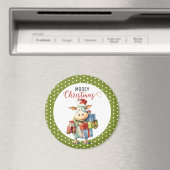 Weihnachtskuh-Wortspiel Magnet (In Situ (Geschirrspüler))
