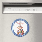 Weihnachtskuh-Wortspiel  Magnet (In Situ (Geschirrspüler))