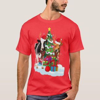 Weihnachtskuh Xmas Tree Funny T-Shirt