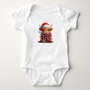 Weihnachtskühe Baby Strampler