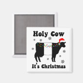 Weihnachtskühe Beliebtes Galloway Beltie Geschenk Magnet (Vorderseite/Rückseite)