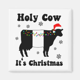 Weihnachtskühe Beliebtes Galloway Beltie Geschenk Magnet