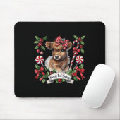 Weihnachtskühe Candy Canes Vintag Heifer Mousepad (Mit Mouse)