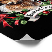 Weihnachtskühe Candy Canes Vintag Heifer Poster (Ecke)