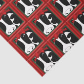 Weihnachtskühe Decoupage 15x20 Seidenpapier (Detail)