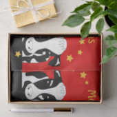 Weihnachtskühe Decoupage Seidenpapier (Geschenk)