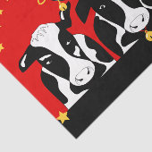 Weihnachtskühe Decoupage Seidenpapier (Ausschnitt)