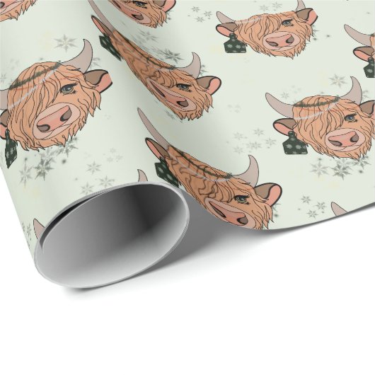 Weihnachtskühe Geschenkpapier (Rolleneckpunkt)