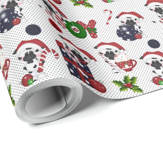 Weihnachtskühe Geschenkpapier (Rolleneckpunkt)