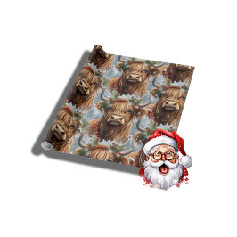 Weihnachtskühe Geschenkpapier