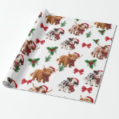 Weihnachtskühe Geschenkpapier (Ungerollt)