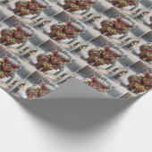 Weihnachtskühe Geschenkpapier (Ecke)